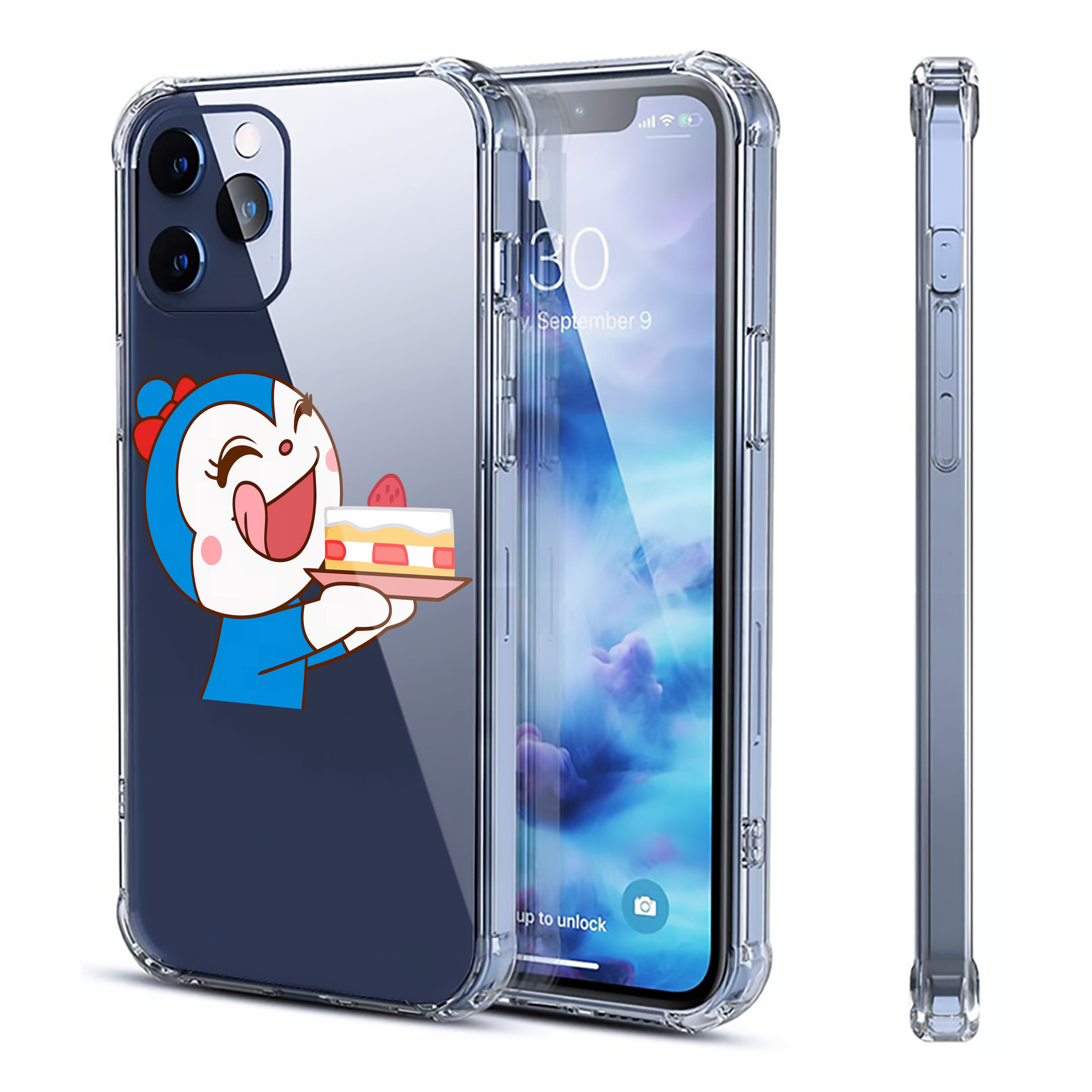 （画像用） アンパンマン Anpanman 【iPhone 12シリーズ対応】透明スマホケース（クリアソフトケース）
